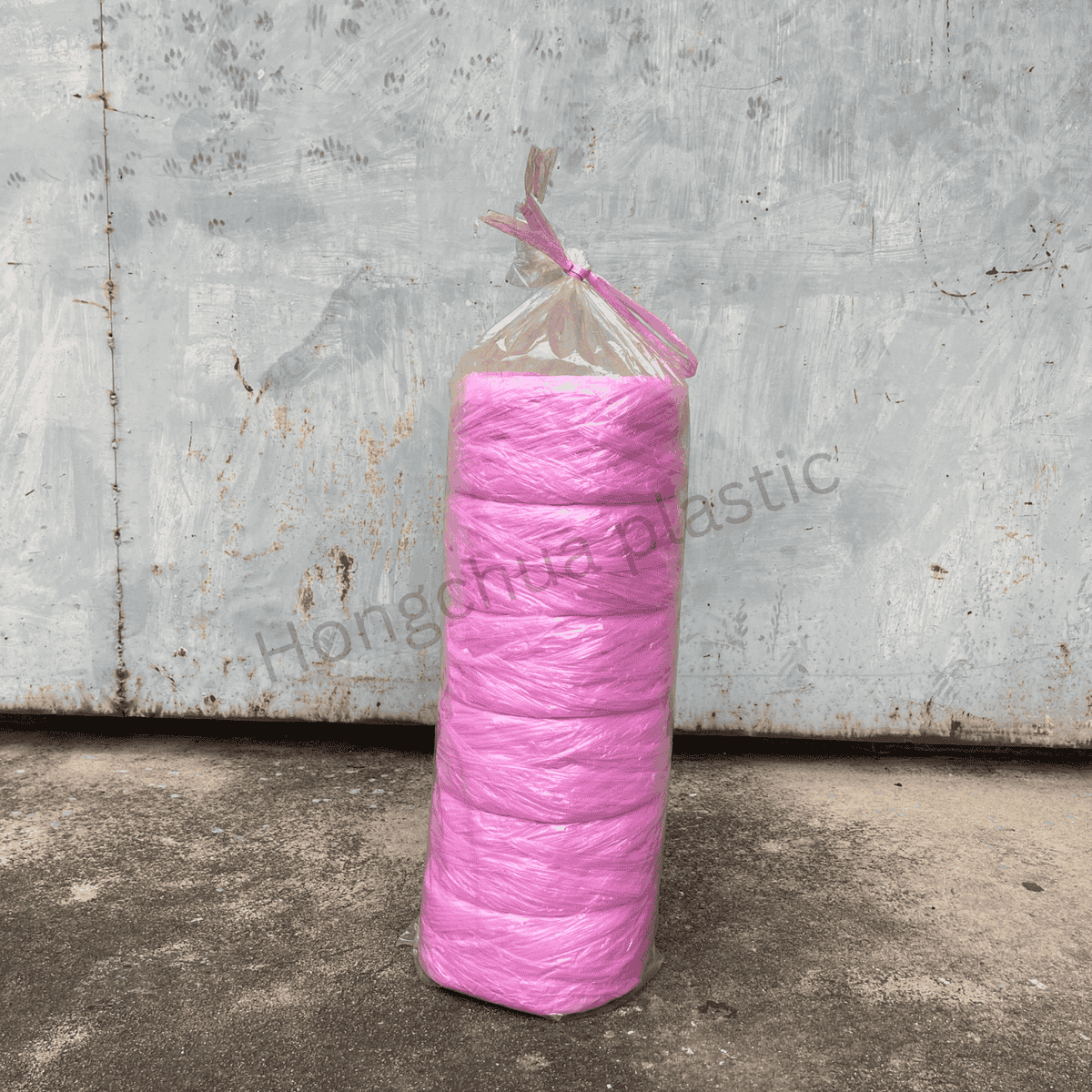 เชืองฟางสีชมพู - ฮงจั๊วพลาสติก