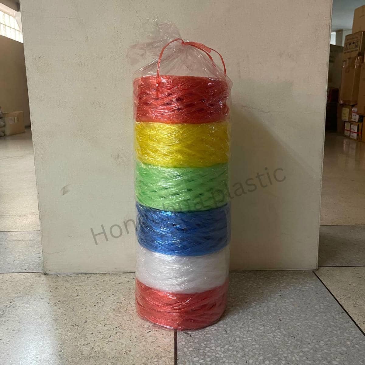 เชืองฟางคละสี - ฮงจั๊วพลาสติก