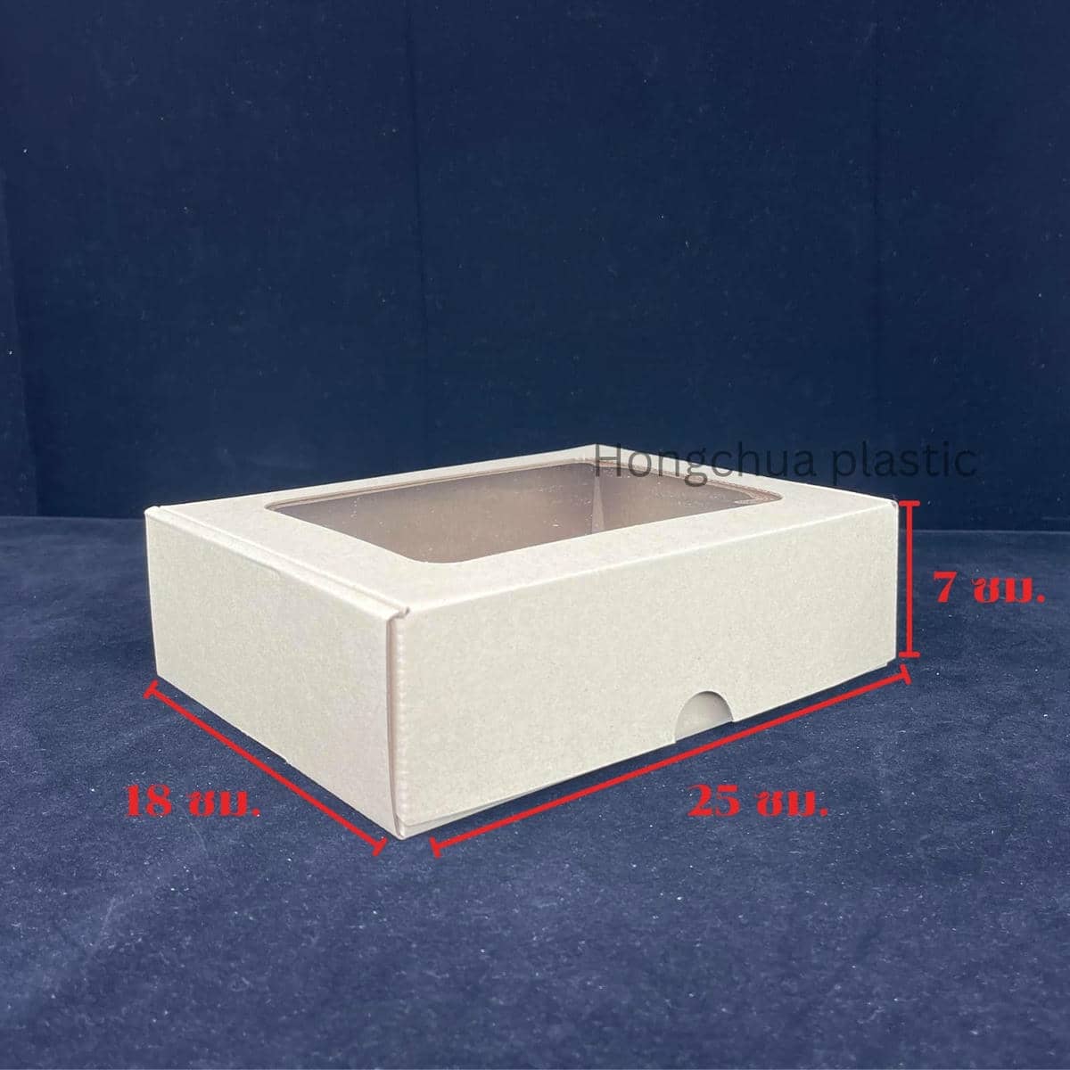 กล่องเจาะหน้าต่าง ไซต์ M พร้อม ขนาดกล่อง