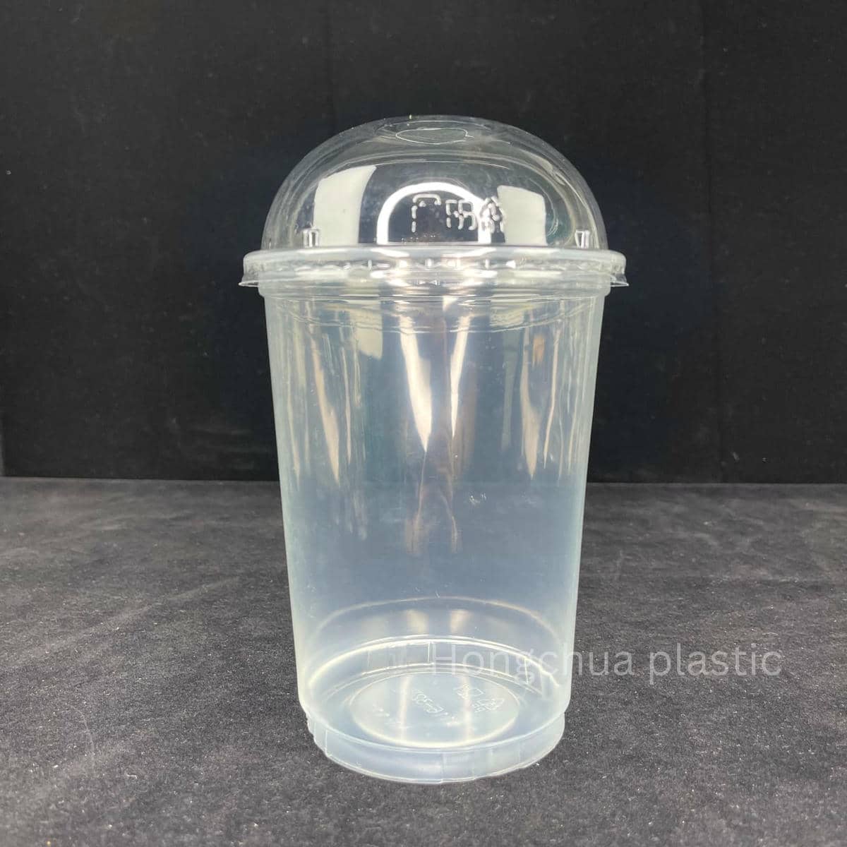 แก้วพลาสติก 32 ออนซ์ ปาก 116 มิล ฝาโดม