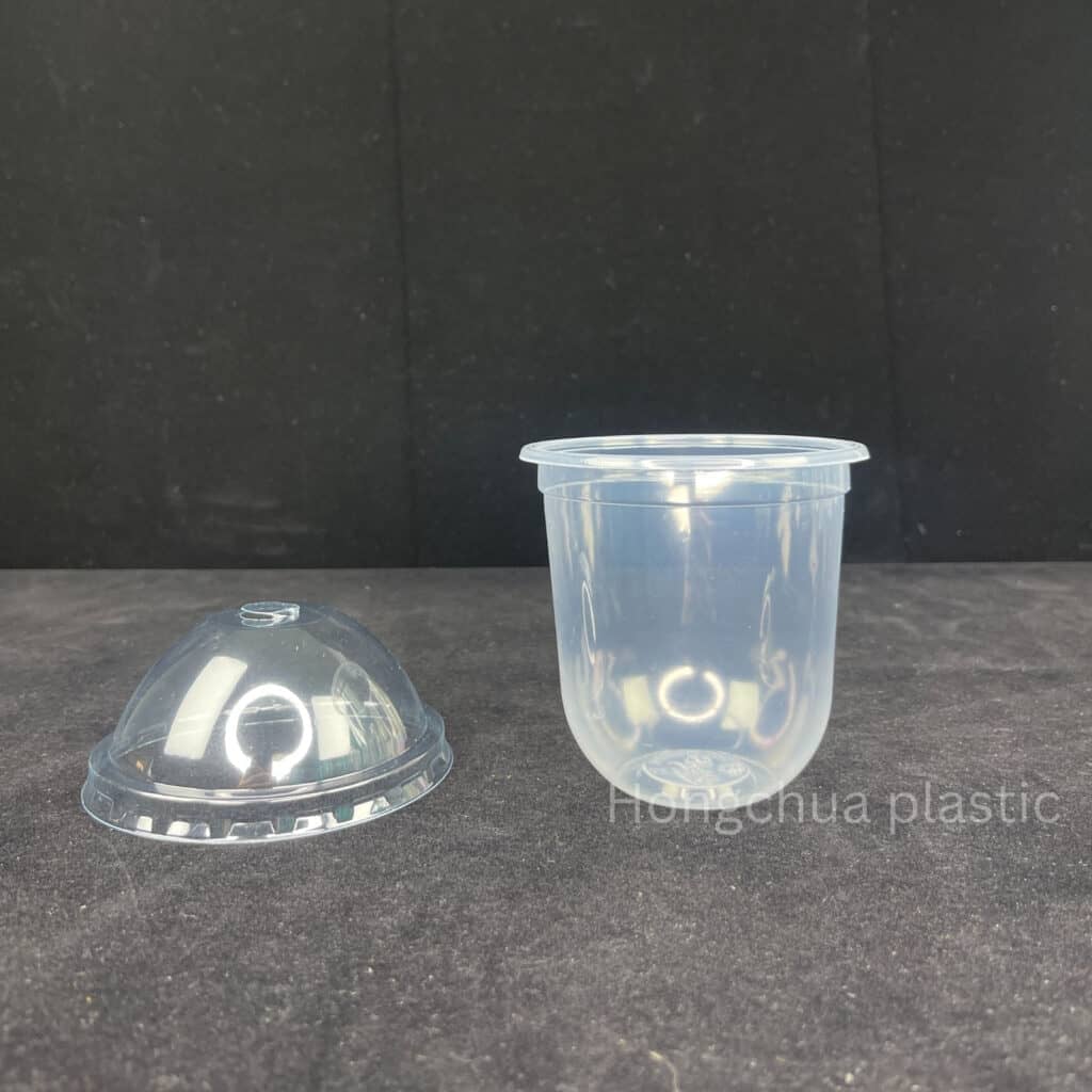 สินค้าแก้วแคปซูล 12 ออนซ์ พร้อมฝาโดมเจาะ