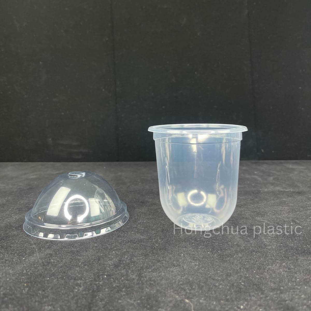 สินค้าแก้วแคปซูล 12 ออนซ์ พร้อมฝาโดมเจาะ