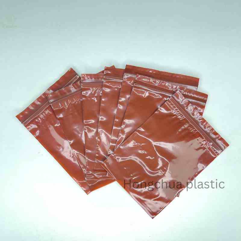 ถุงซิปล็อคสีชา ตัวอย่างสินค้า1