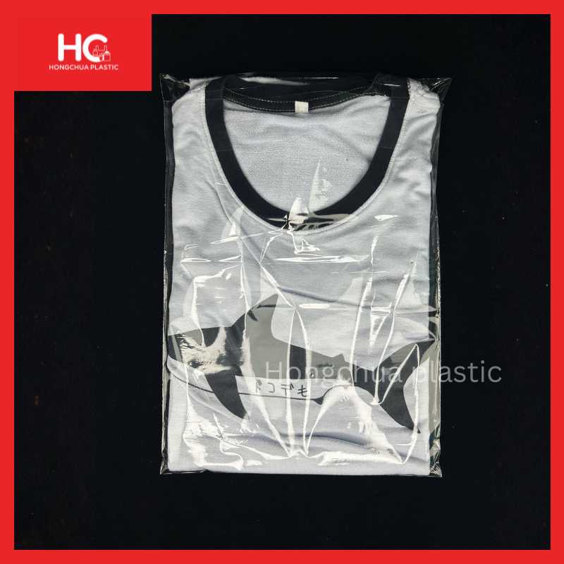ถุงลิ้น 10x14 นิ้ว ถุงพลาสติกใสใส่เสื้อยืดขนาดมาตรฐาน