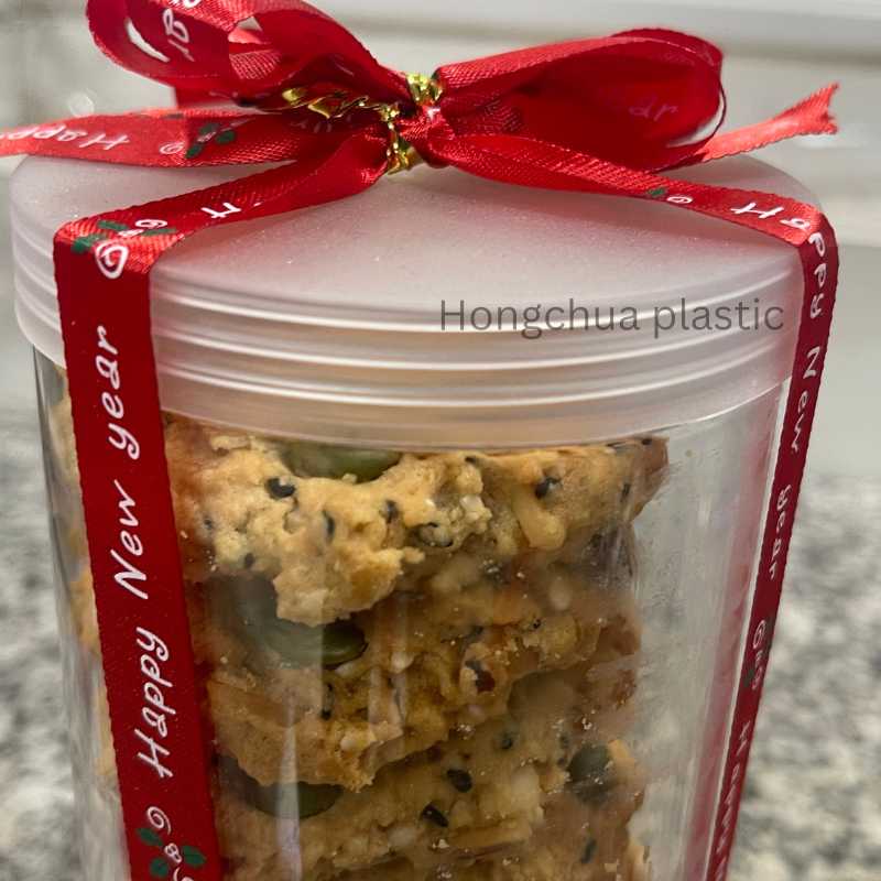 กระปุกขาไก่ ขนาดใหญ่ ใส่คุกกี้และธัญพืช โชว์ฝาพลาสติก