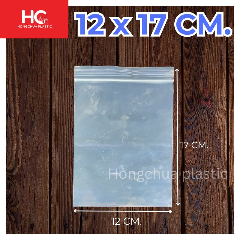 ถุงซิปล็อคใส ขนาด 12x17 ซม.